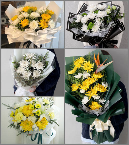 江苏泰州姜堰区华港镇桑湾村白事花束代送